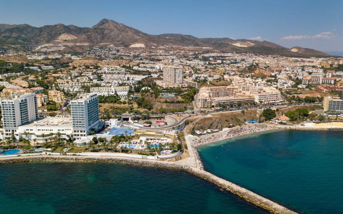 Panorámica del municipio de Benalmádena, en Málaga
