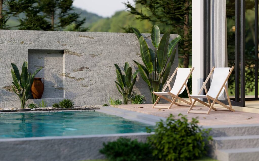 Ideas para decorar un patio con piscina