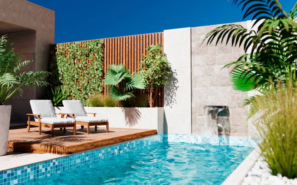 Recomendaciones para decorar un patio con piscina