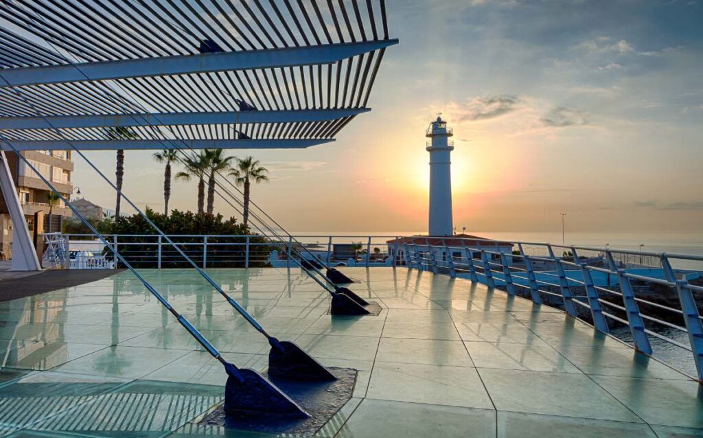 Faro de Torrox, en la provincia de Málaga