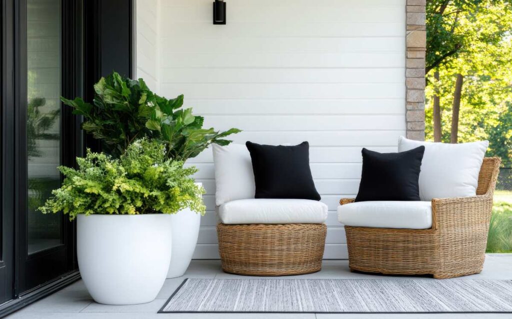 Cómo decorar un porche de entrada pequeño: 7 trucos de estilo