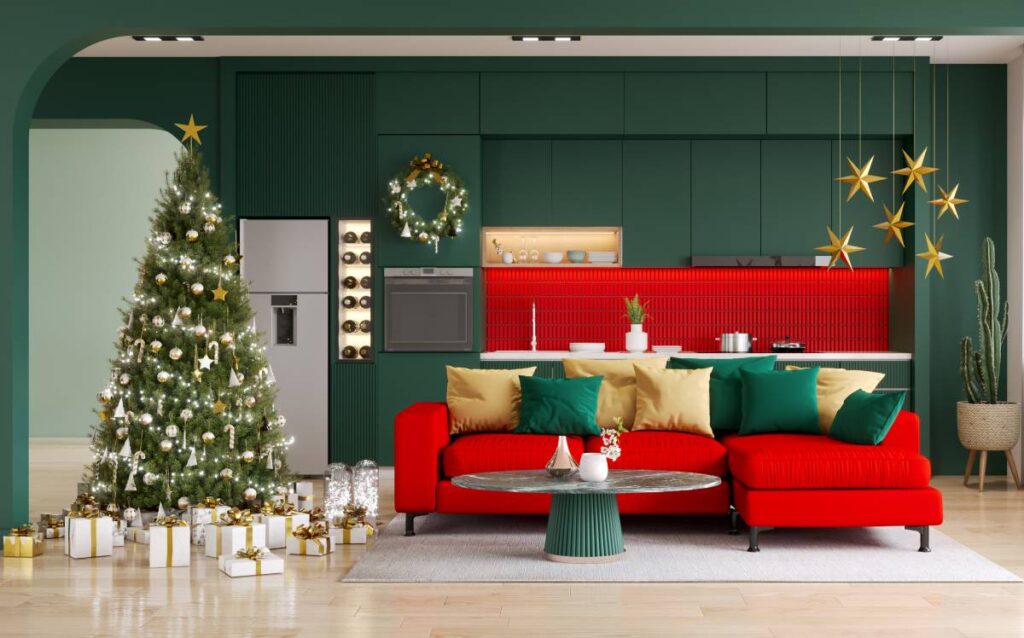 Decoración navideña minimalista