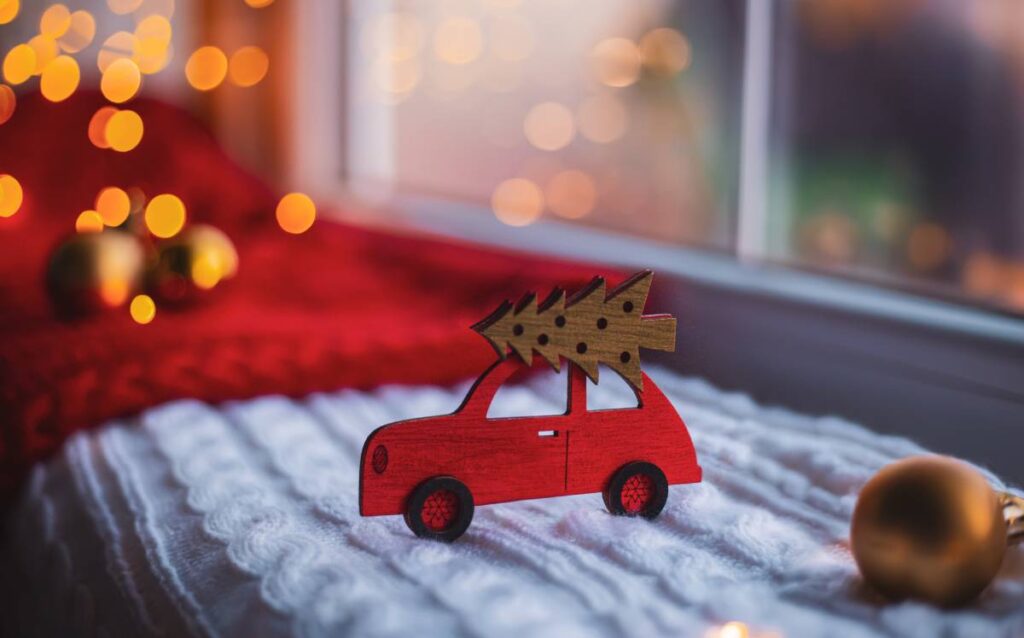 Decoración de Navidad de forma minimalista