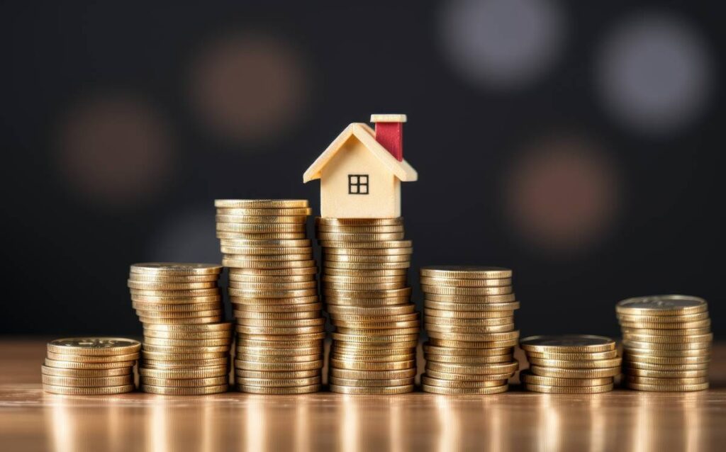 Imagen que representa el concepto de inversión inmobiliaria y ahorro para la compra de una vivienda en contexto en la revisión del euríbor de las hipotecas.