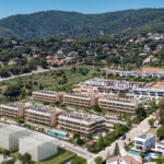 Vista aérea de Célere Dalt Mar II y su entorno cerca del mar
