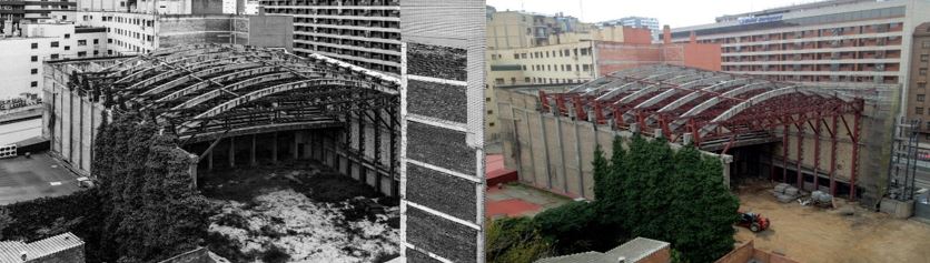 restauración de edificio teatro fleta