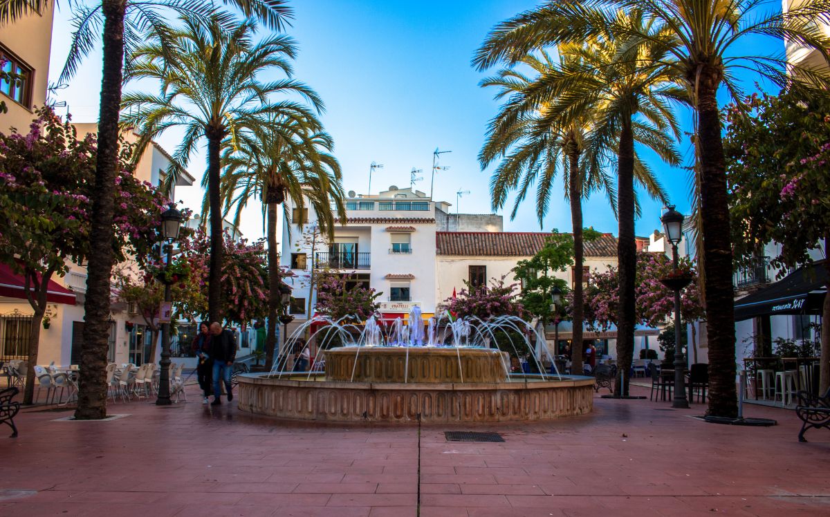 Plaza principal de la ciudad de Estepona