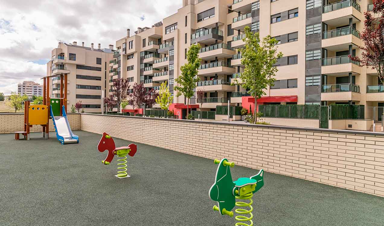 Promoción de obra nueva Rivas Vaciamadrid | Célere Cubic III zona infantil