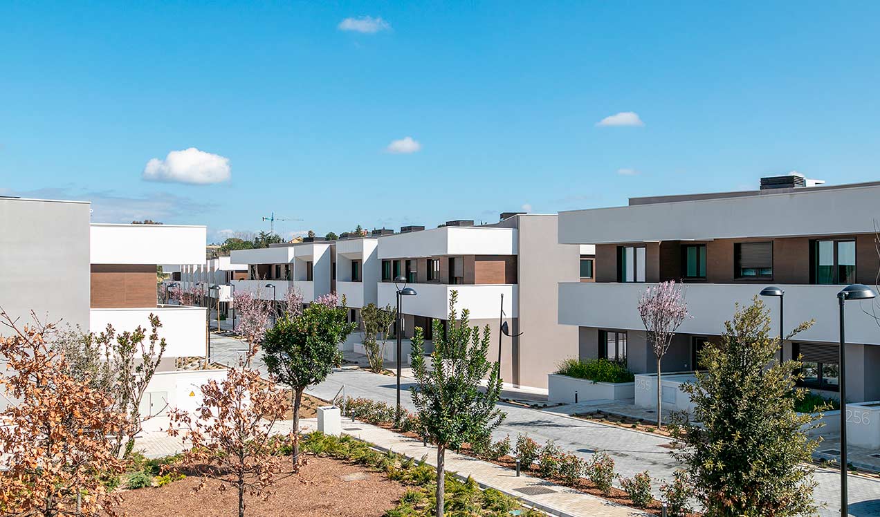 Obra en Boadilla del Monte. Célere Cortijo Norte